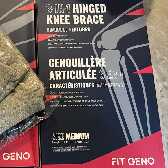 Gino Hinged Knee Brace and Sleeves - Picture 5 of 5